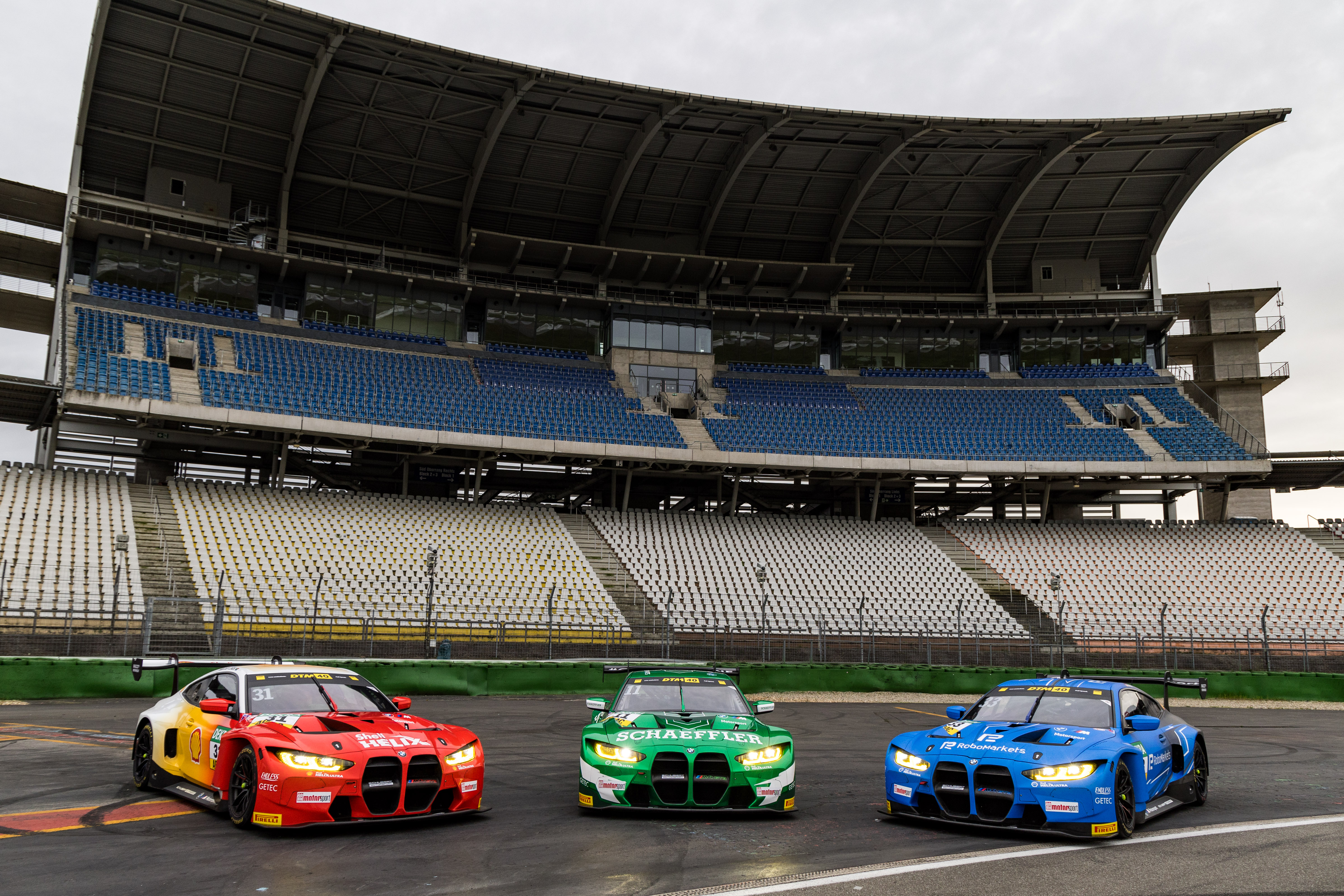 Hockenheim (GER), 9-10 April 2024. DTM, ADAC Motorsport, Schubert Motorsport, BMW M4 GT3, René Rast, Sheldon van der Linde, Marco Wittmann, RoboMarkets, Shell, Schaeffler.