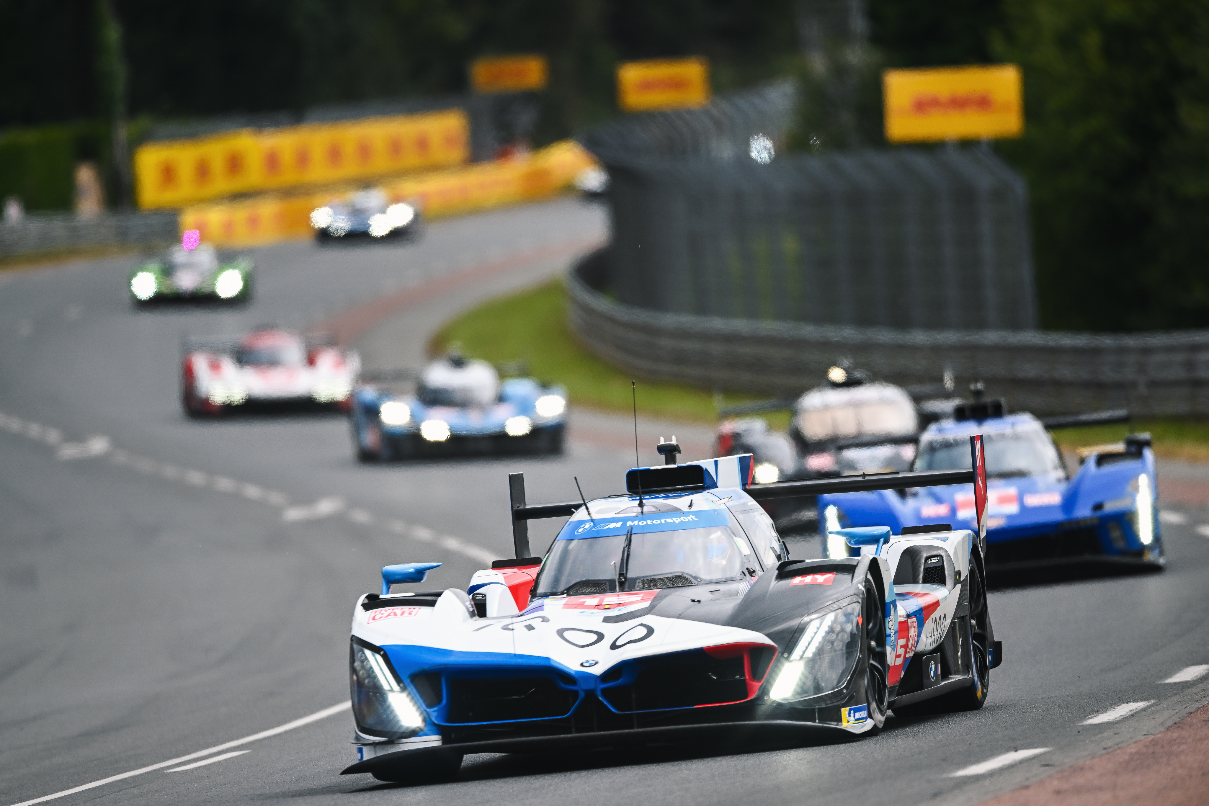 Le Mans (FRA), 7-16 June 2024. FIA World Endurance Championship, 24h Le Mans, BMW M Team WRT, Hypercar, LMDh, hybrid, #15 BMW M Hybrid V8, Raffaele Marciello, Dries Vanthoor, Marco Wittmann.