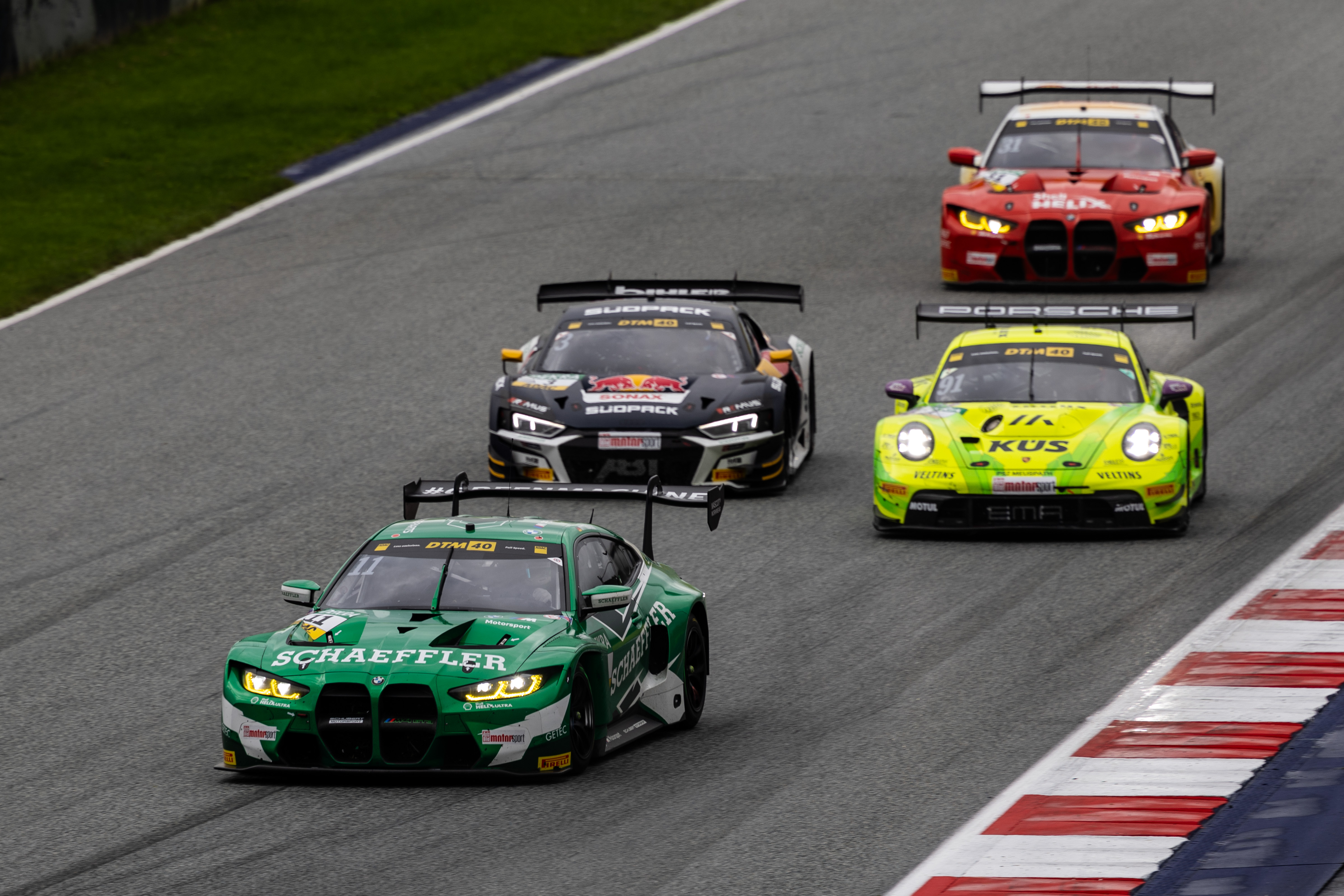 Spielberg (AUT), 27-29 September 2024. DTM, ADAC Motorsport, Schubert Motorsport, #11 BMW M4 GT3, Marco Wittmann, Schaeffler, #31 BMW M4 GT3, Sheldon van der Linde, Shell.