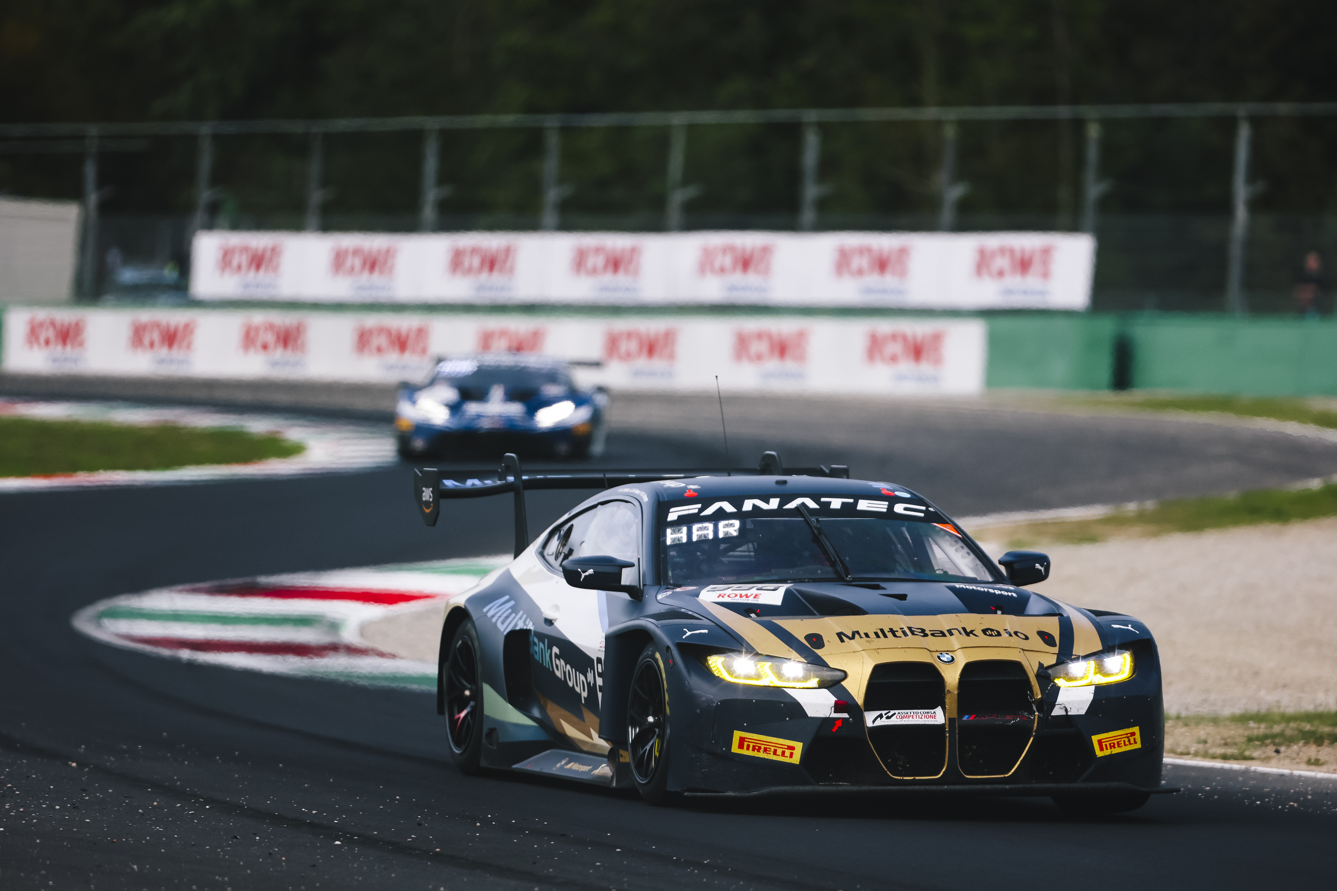 Monza (ITA), 20-22 September 2024. Fanatec GT World Challenge Europe, GTWC, Endurance Cup, ROWE Racing, #998 BMW M4 GT3, MultiBank Group, Augusto Farfus, Dan Harper, Max Hesse.