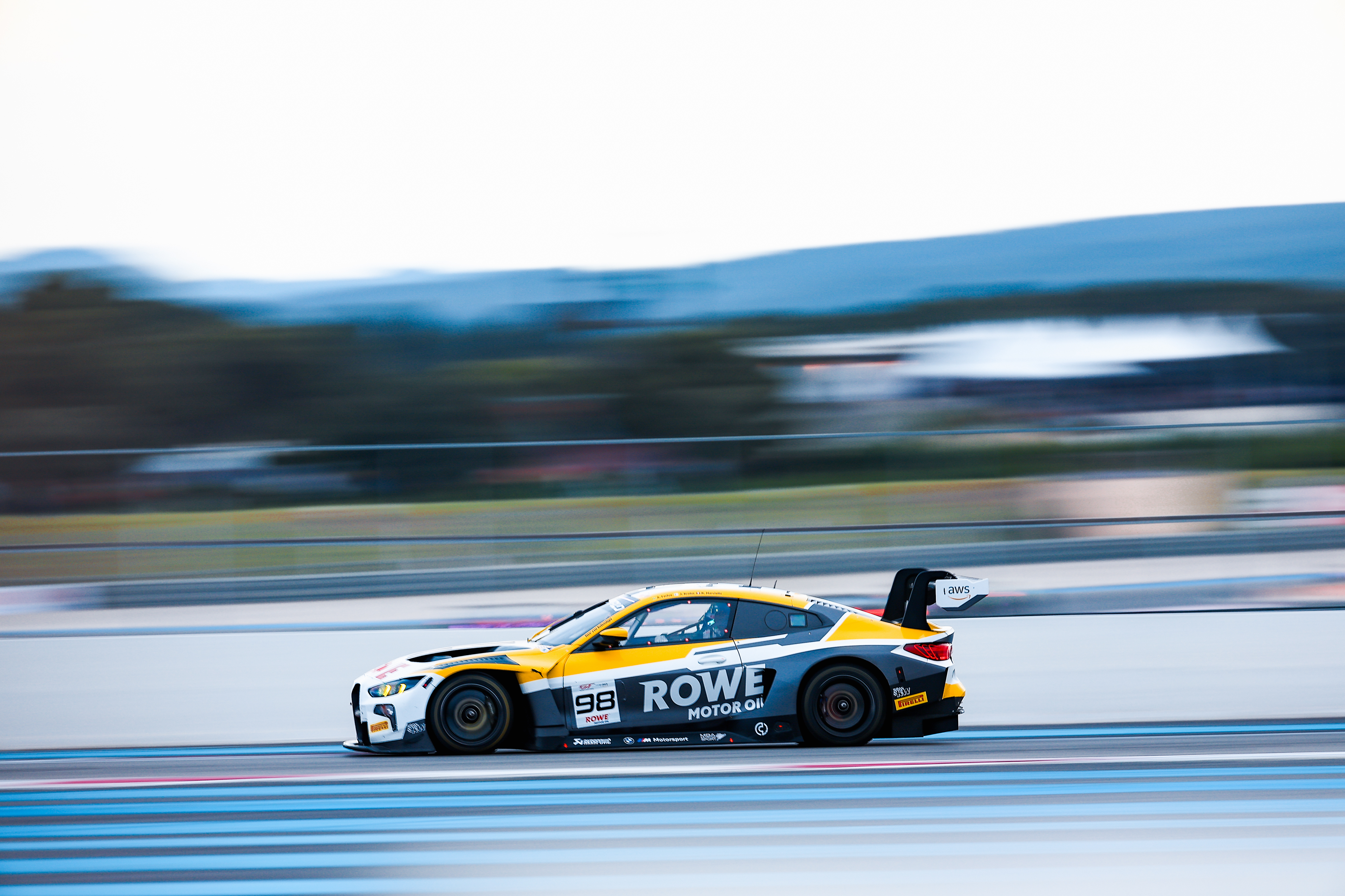 Le Castellet (FRA), 11-12 April 2025. GT World Challenge Europe powered by AWS, SRO, Circuit Paul Ricard, #98 BMW M4 GT3 EVO, ROWE Racing, Augusto Farfus, Raffaele Marciello, Jesse Krohn.